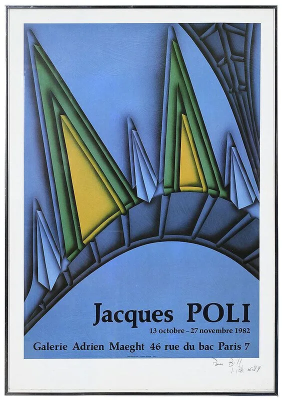 Chrysler by Jacques Poli, 1982, lithograph on vellum rag paper, offered Feb 2021