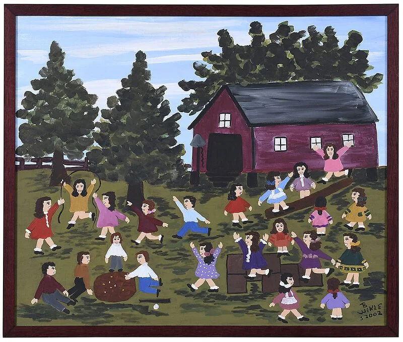 Barbara Wikle, Playing in the School Yard, 2002, acrylic on canvas