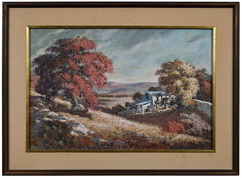 Frank Dill, Central Texas, oil on board