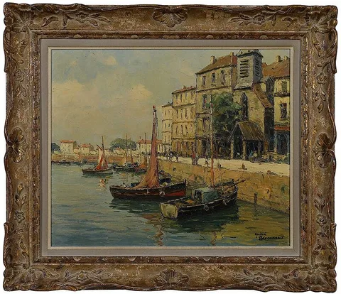 André Beronneau, Honfleur, oil on canvas