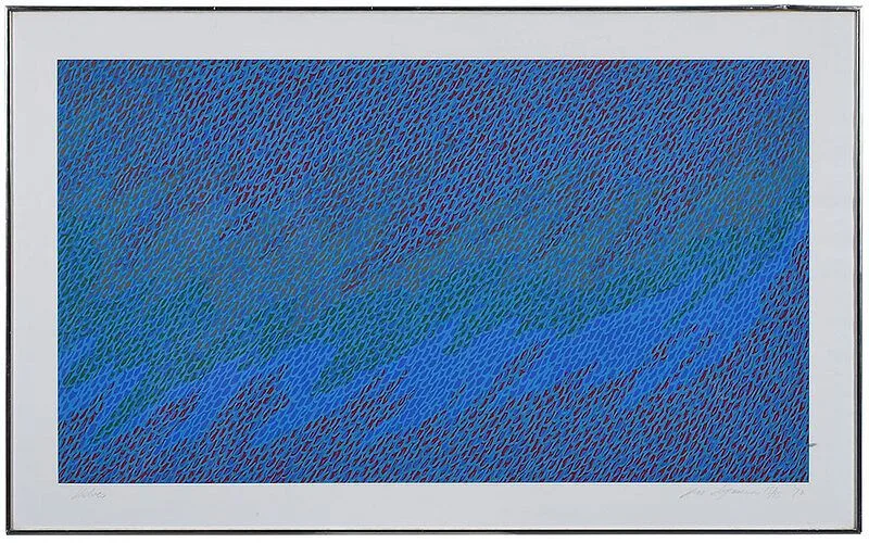 Jane Logemann, Shelves, 1972, serigraph