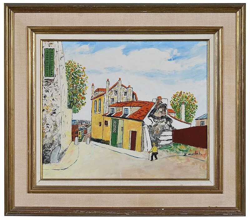 Montmartre, Paris by lis‚e Maclet, oil on canvas, sold Dec 2020
