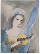 Marie Laurencin, Jeune Fille Jouant du Luth (Woman Playing a Lute)