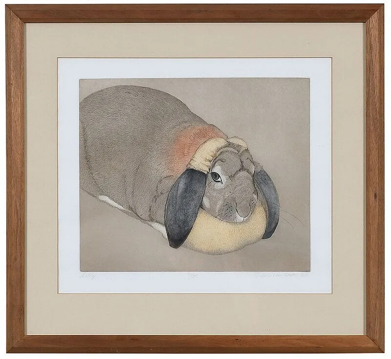 Beth Van Hoesen, Sally, 1980, color etching