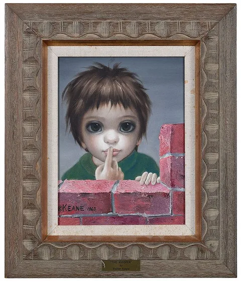 The Whisper by Margaret Hawkins Keane, oil on canvas, sold Dec 2020