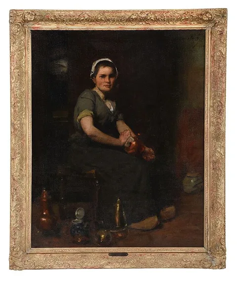 John Longstaff, A Breton Maid, 1891, oil on canvas