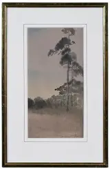 Alice Ravenel Huger Smith, Rice Field and Trees