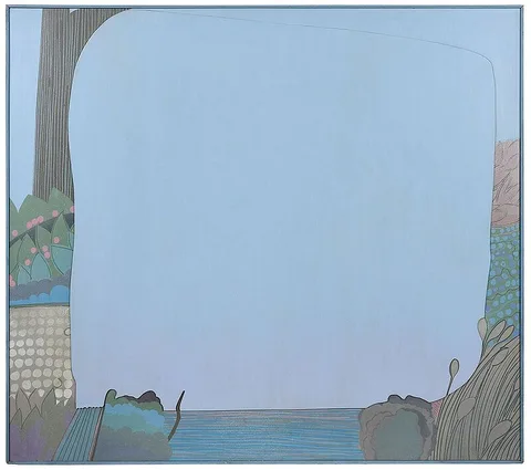 Maud Gatewood, Morning Sky Into Cove, 1969, acrylic on board