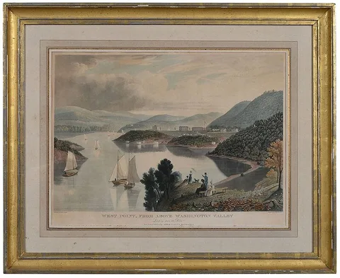 William James Bennett, Engraver, 1834, hand colored aquatint on wove paper