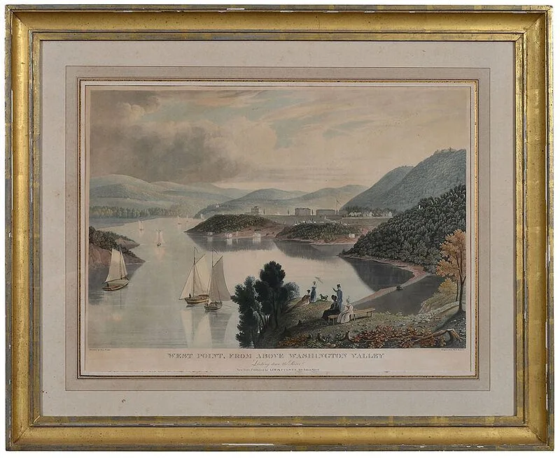 Engraver by William James Bennett, 1834, hand colored aquatint on wove paper, sold Dec 2020