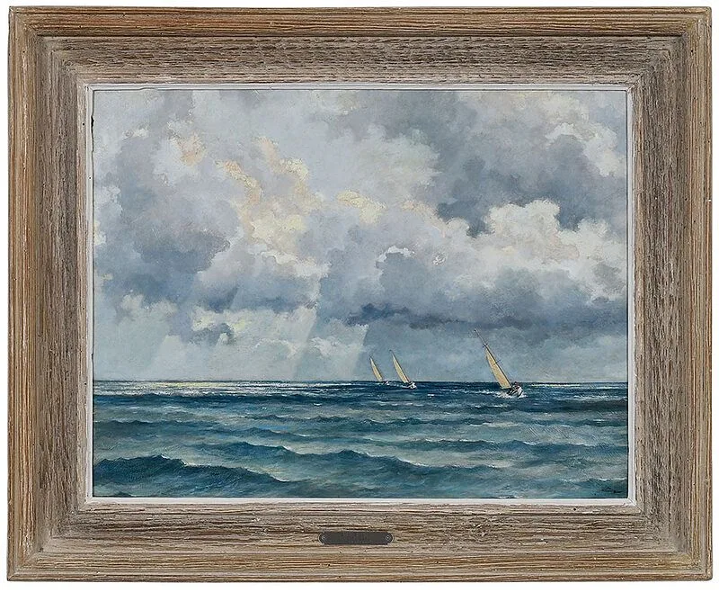 Squall by Eric Sloan, c. 1940, oil on board, offered Dec 2020