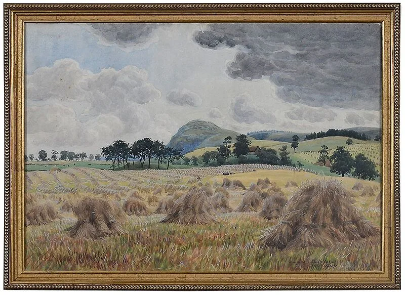 Frederick Alsop, Hayfields, Dunglass Strathblane, watercolor on paper
