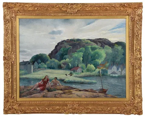 Leon Kroll, Summer Afternoon, oil on canvas