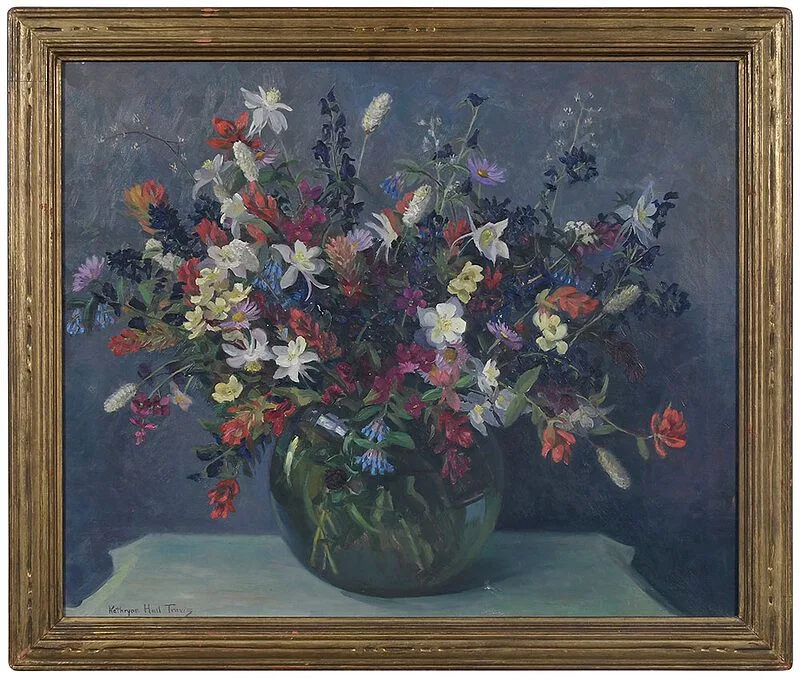 Wildflowers by Kathryne Hail Travis, oil on canvas, sold Nov 2020