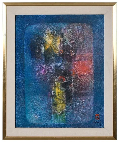 Hoi Lebadang, Bouquet, oil on canvas