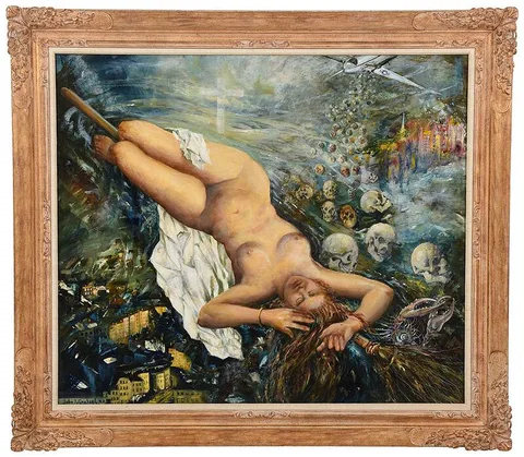 John R. Grabach, Venus, c. 1948, oil on plywood panel
