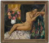 John R. Grabach, The Old and the New, Nude with Flowers
