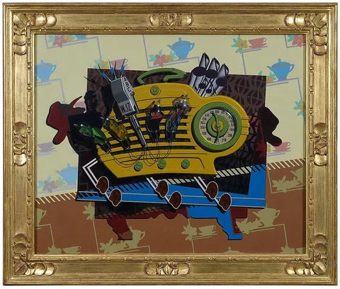 Gary T. Erbe, Stimulus in Yellow, 2000, oil on canvas