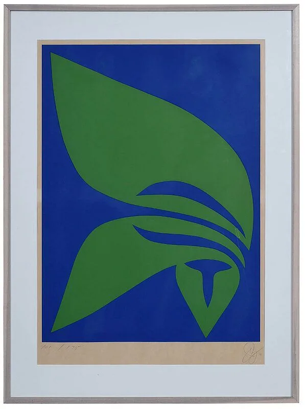 Changes 7 by Jack Youngerman, 1970, serigraph, sold Oct 2020
