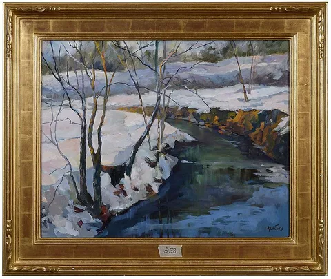Keltie Ferris, Cherokee Park #5, oil on canvas