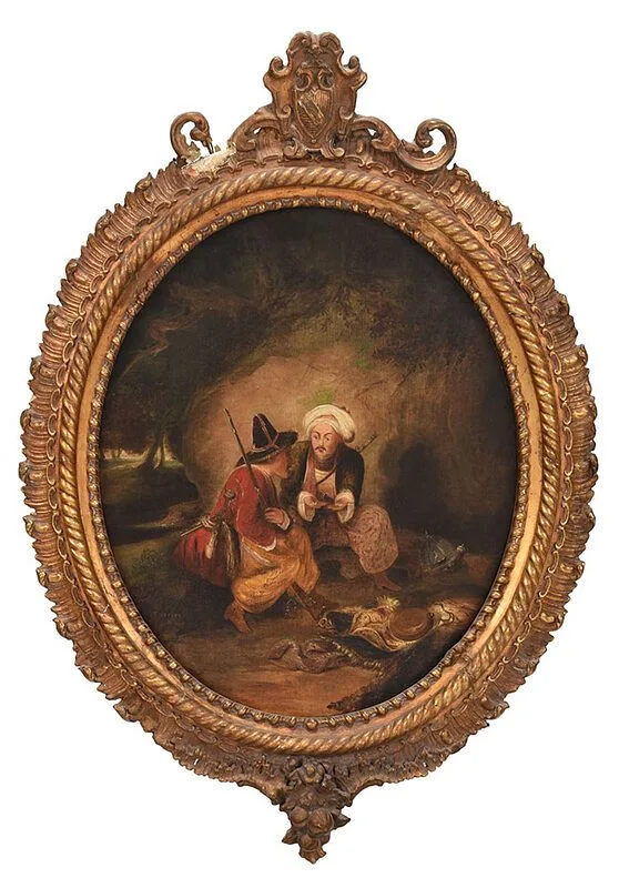 V. Jeffer, Turkish Scene, oil on canvas
