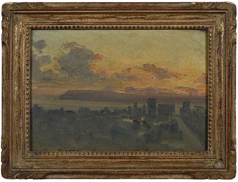 Martin Leisser, San Diego, 1917, oil on board