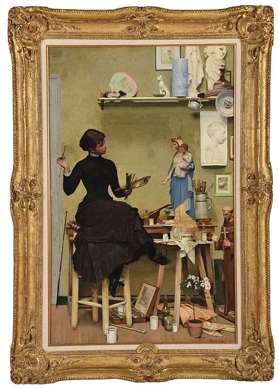 Marius Michel, The Artist's Studio, 1892, oil on canvas