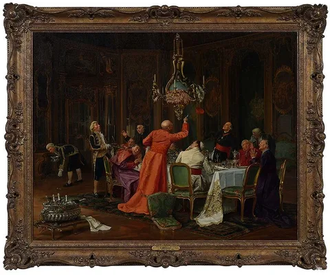 Fran‡ois Brunery, His Eminence's Monkey, oil on panel
