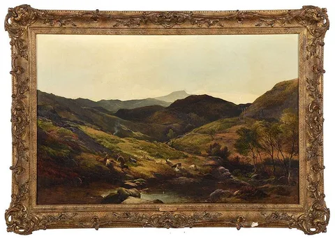 Alfred Walter Williams, Mount Snowdon, North Wales, 1853, oil on canvas