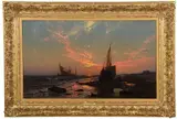Mauritz de Haas, Sailing at Sunset