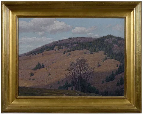 Andrew Thomas Schwartz, Mountain Landscape, oil on canvas