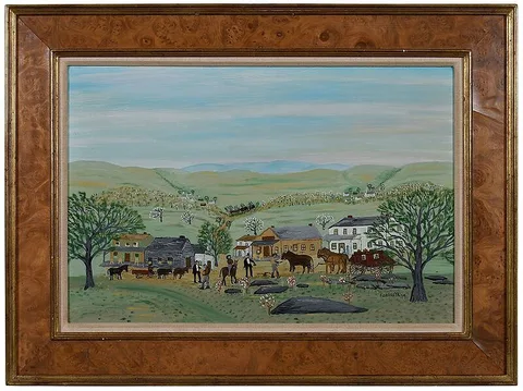 Forrest K. Moses, Springtime, oil on panel