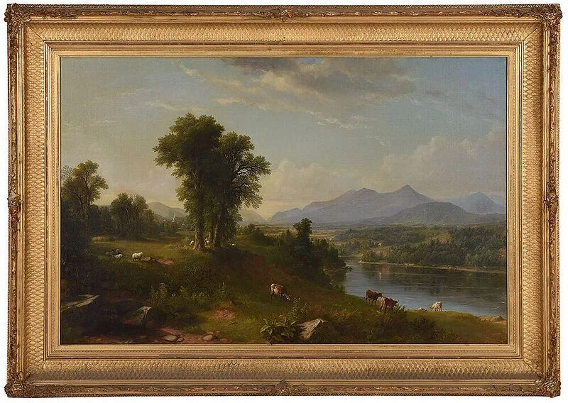 Asher Brown Durand, Franconia Range from the South with Village of South Woodstock, New Hampshire, 1857, oil on canvas