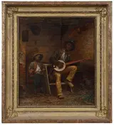 Eastman Johnson, Confidence and Admiration 1859, A study from Negro Life at the South, (Old Kentucky Home)