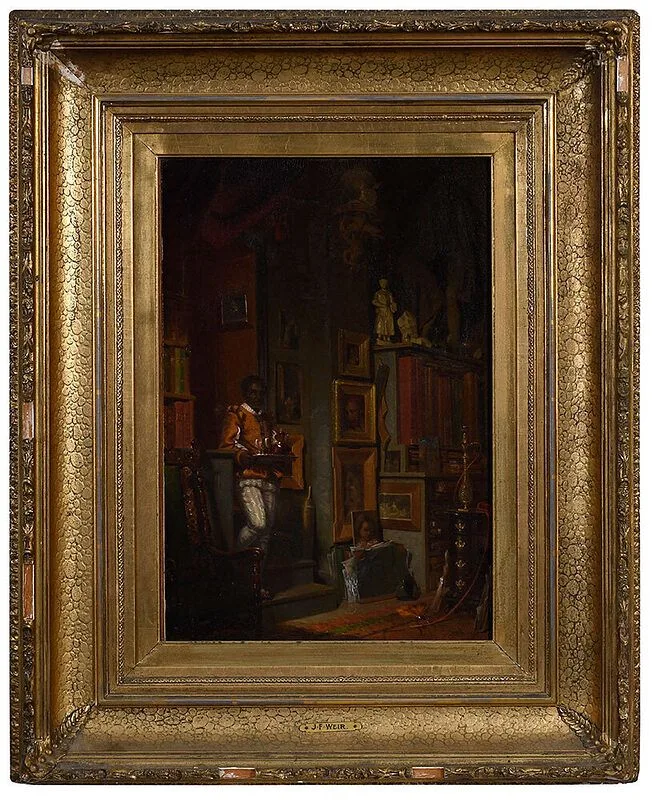 John Ferguson Weir, The Studio, 1864, oil on paper