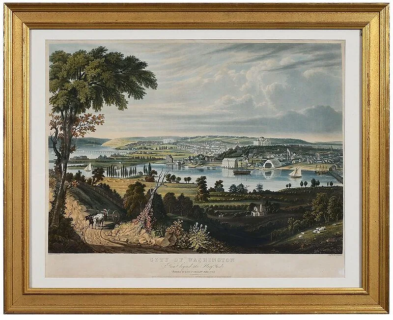 Engraver by William James Bennett, 1834, hand colored aquatint on wove paper, sold Sep 2020