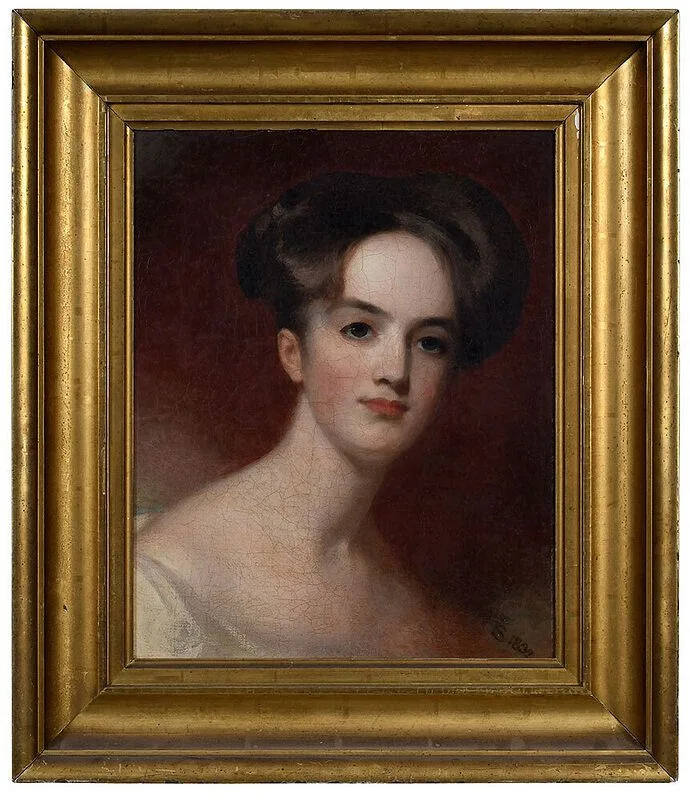 with Thomas Sully Jr. by Thomas Sully, oil on canvas, sold Sep 2020