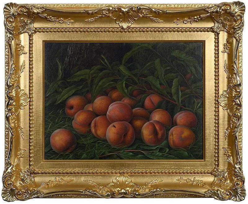Peaches by Levi Wells Prentice, oil on canvas, offered Aug 2020