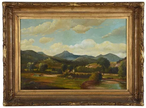 Samuel W. Griggs, New Hampshire Landscape, oil on canvas