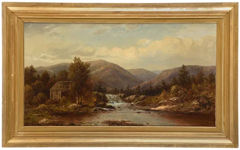 Charles Wilson Knapp, Mountain Landscape, oil on canvas