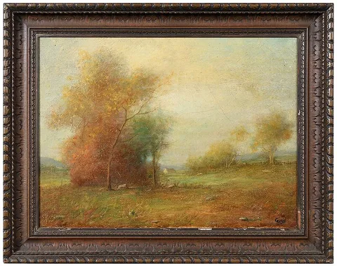 George T. Conroy, Tonalist Scene, oil on canvas