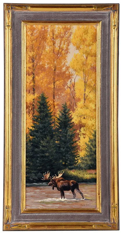 Lindsay B. Scott, Moose, oil on linen