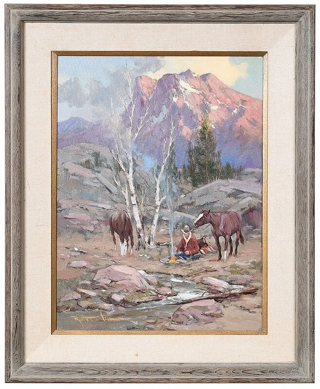 Robert Wagoner, Rocky Camp, oil on canvas