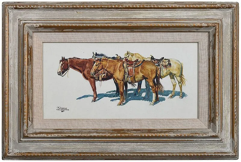 Robert Loughheed, Rest Time, 1972, watercolor on watercolor board
