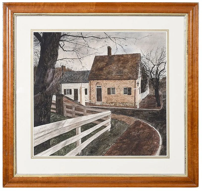 Robert B. Dance, Traugott-Bagge House, Winston-Salem, North Carolina, watercolor