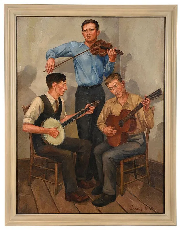 Berkeley Williams Jr., Clayton McMichen and the Home Town Boys, c. 1930, oil on canvas