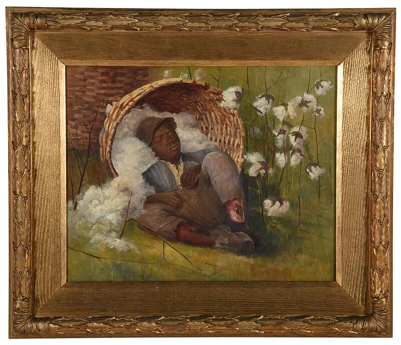 John I Coggeshall, A Cotton Picker Sleeping, oil on canvas