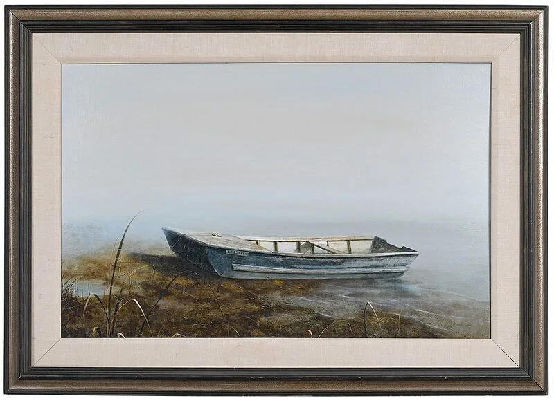 Douglas Grier, Oysterboat, oil on board