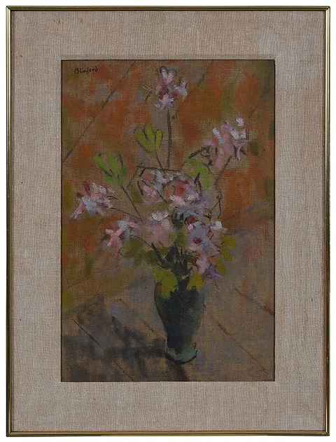 Julien Binford, Wild Azalea, oil on canvas