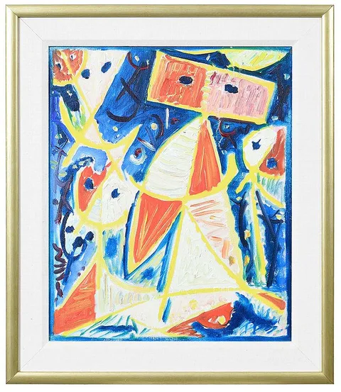 Egill Jacobsen, Cirkus (Circus), 1982, oil on canvas